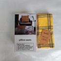 Hvmvliv Pillow Covers Pillow Case Lightweight Plaid Super Soft Easy Care Cotton Pillowcases 20x20 Inches