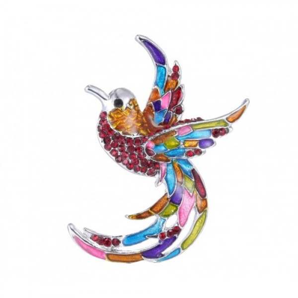 Enamel Bird Rhinestones Brooches Pins Jewelry 26