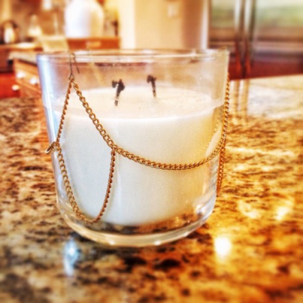 Decorated candle