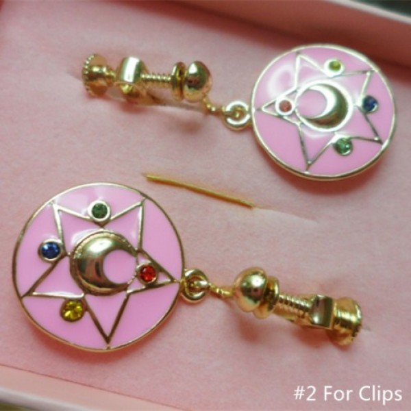 Sailor Moon Make Up Brooch Earrings Clips Free Ship