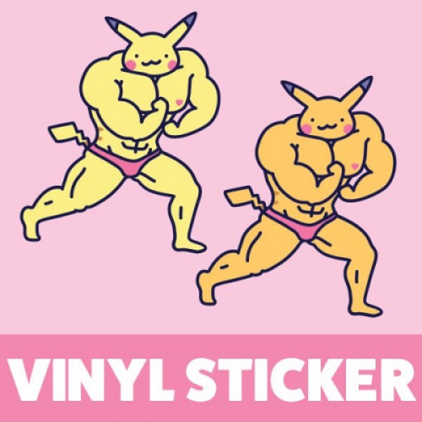 'Pecachu' Vinyl Sticker